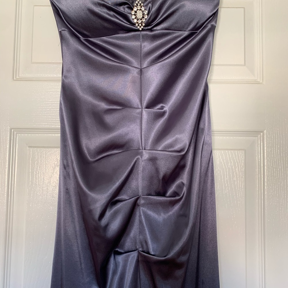 Gray prom dress! Worn one time!